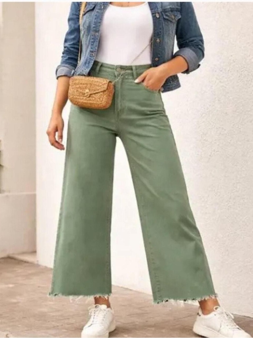 Joe's Jeans high rise wide leg Thyme size 28